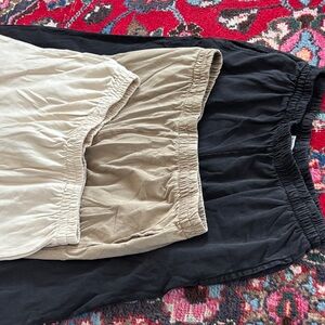 ZSupply Jersey scout jersey flare pants - three pairs.
Black, tan, khaki.  2 NWT